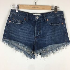 WE THE FREE Cut Off Blue Jean Denim Shorts Size 26